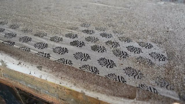 Block Printing for Textile in India. Jaipur Block Printing Traditional Process.