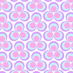 Circles pattern in pastel colors