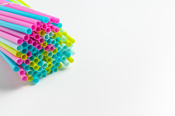 Colored tubules for juice and cocktails