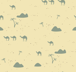 Desert. Seamless pattern