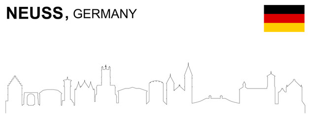 Obraz premium Neuss Panorama