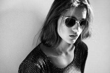 Beautiful woman in sunglasses