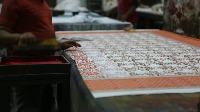 Block Printing for Textile in India. Jaipur Block Printing Traditional Process.
