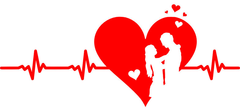 Herz Liebespaar Puls
