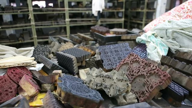 Block Printing for Textile in India. Jaipur Block Printing Traditional Process.