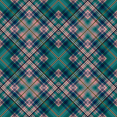Turquoise checkered seamless pattern design