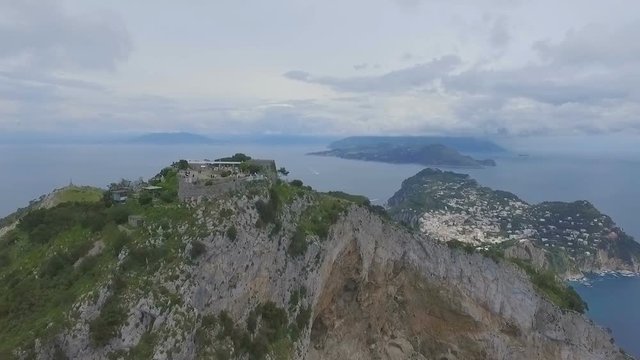 Capri island, Italy Aerial video