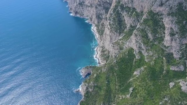 Capri island, Italy Aerial video
