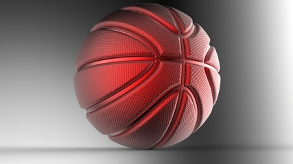 Basketball Design Background. 3D illustration. 3D CG. High resolution.