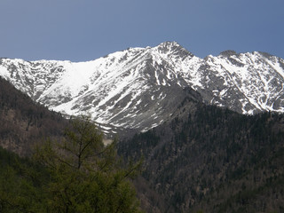 Peak. Eastern Sayan mountains. The Republic of Buryatia.