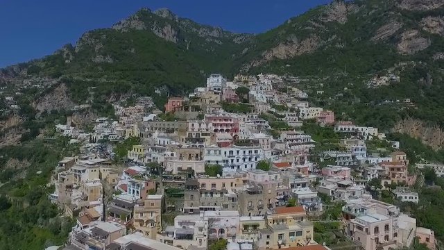 Positano, Italy Aerial video