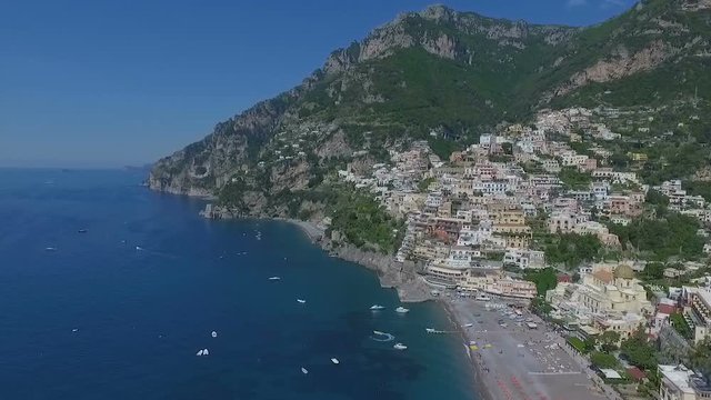 Positano, Italy Aerial video