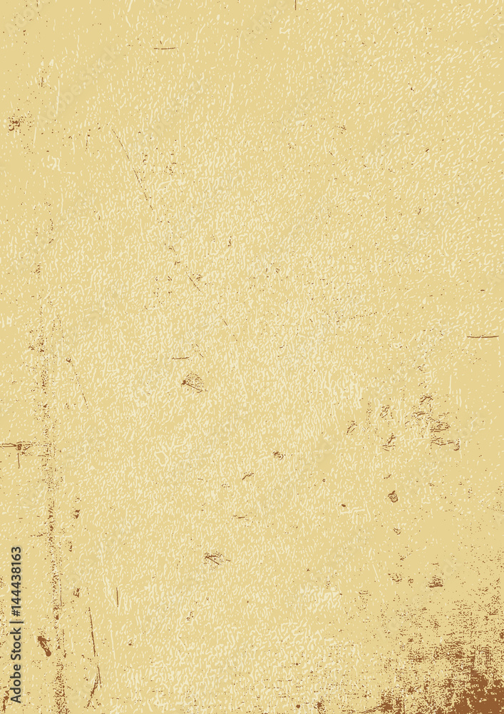 Poster blank aged paper background, vertical. a4 format, grunge textures in layers and can be edited.