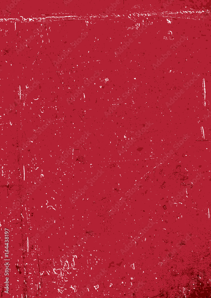 Poster red grunge background. blank aged red paper background, vertical. a4 format, grunge textures in laye