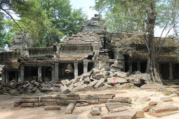 Ruins of Angkor temple 