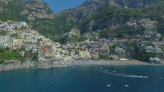 Positano, Italy Aerial video