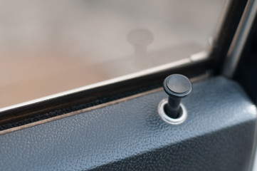 Button in old car