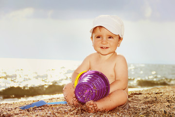 Baby on the beach