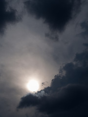 Fototapeta na wymiar The Grey Cloud and The Sun