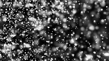 Beautiful monochrome bokeh blurred background defocused lights