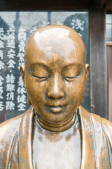 Fototapeta na wymiar golden monk, japan