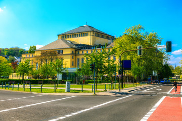 Naklejka premium Staatstheater Saarbrücken am Schillerplatz