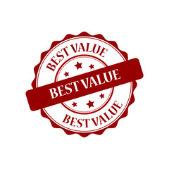 Best value red stamp illustration