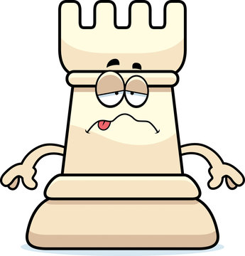 recommend clip art: Sick Cartoon Chess Rook