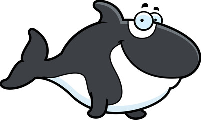 Cartoon Killer Whale Smiling