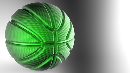 Basketball Design Background. 3D illustration. 3D CG. High resolution.