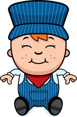 Train Conductor Sitting