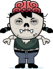 Angry Cartoon Zombie