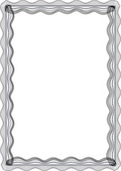 Insulated frame background template for certificate or diploma