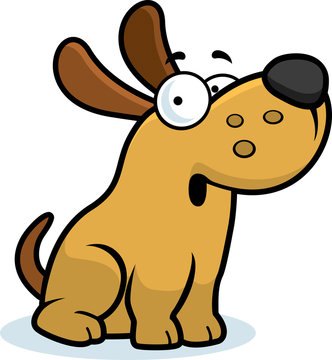 Surprised Cartoon Dog