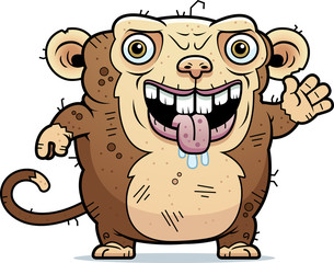 Ugly Monkey Waving