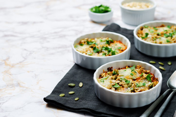 cheese pepita oats sweet potato casserole