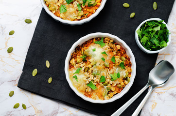 cheese pepita oats sweet potato casserole