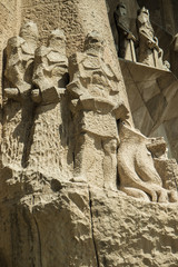 architectural details from La Sagrada Familia Cathedral