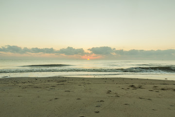 Morning at the beach in southern Thailand.