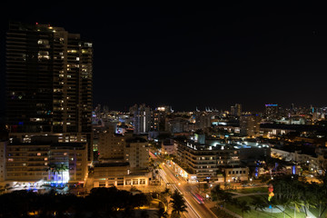 Fototapeta na wymiar Miami Skyline at Night