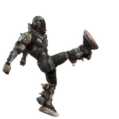 astonaut side kick attack