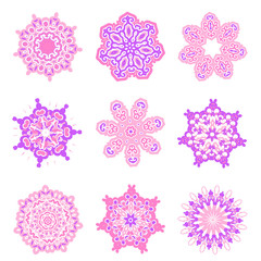 A set of circular patterns.