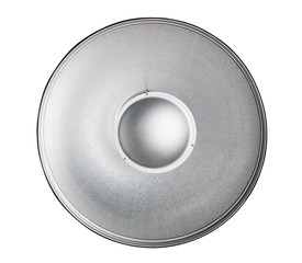 Beauty dish reflector  isolated on white background 