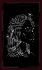 Tarot cards - back design, goddess Isis