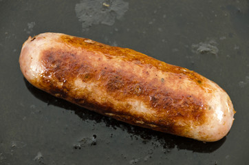 fried bratwurst