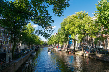 Fototapeta na wymiar Famous Amsterdam Canals
