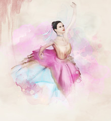Ballerina - Watercolor Sketch