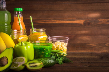 Fruits and vegetables. Detox Concept