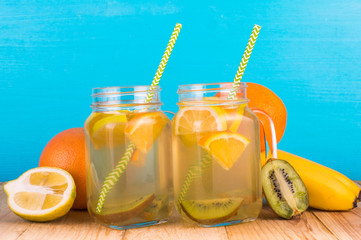 Fruit and juice. Detox Concept