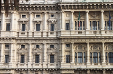 Fototapeta na wymiar Courthouse Palace in Rome, Italy